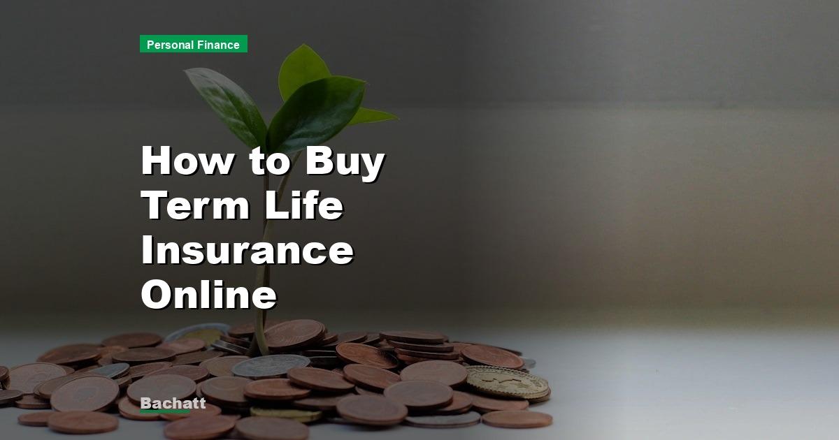 How to Buy Term Life Insurance Online